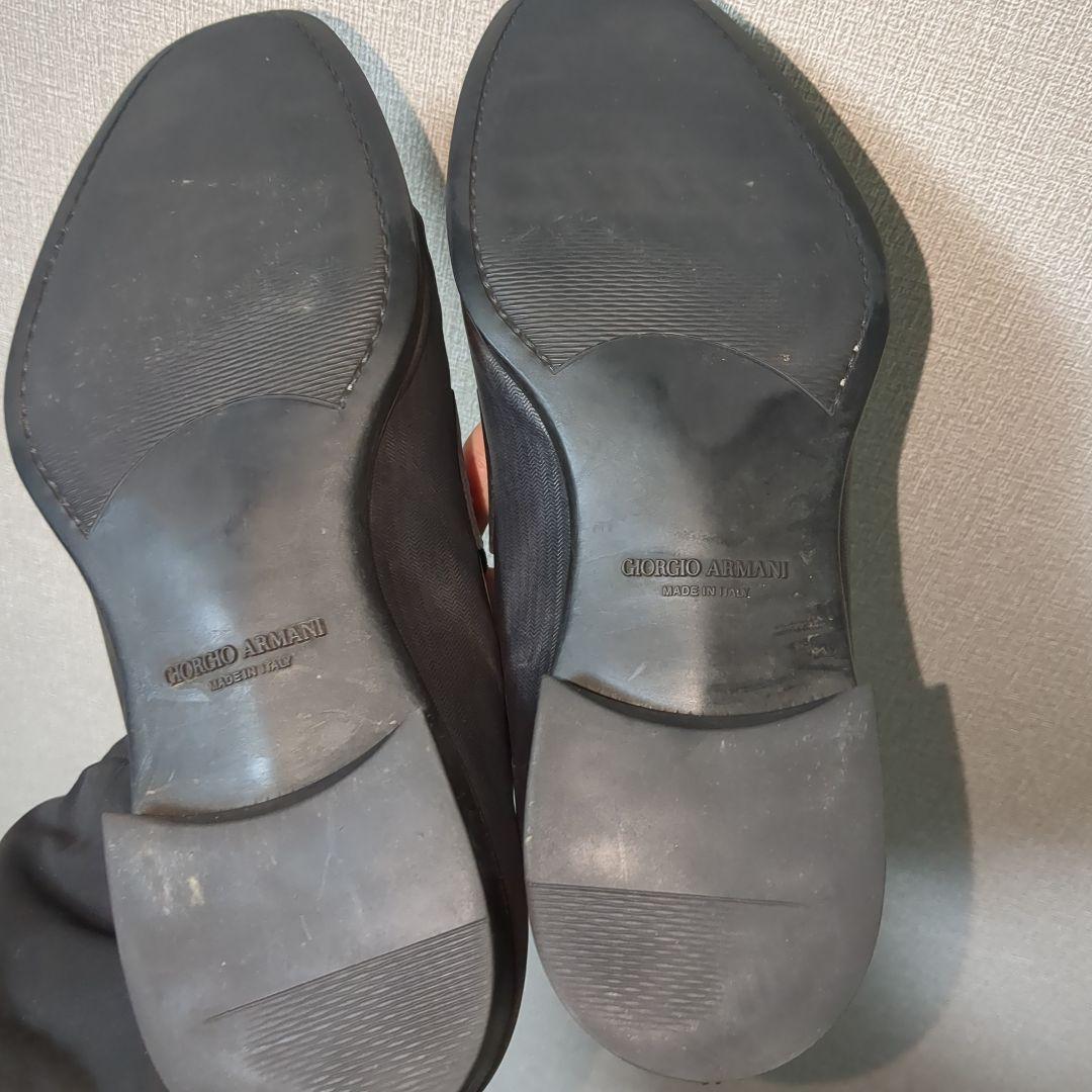 定価10万イタリア製 Giorgio Armani ポインテッドトゥ 革靴