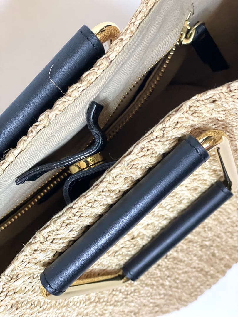 【新品未使用】ヴィオラドーロ ストロー かごバッグ