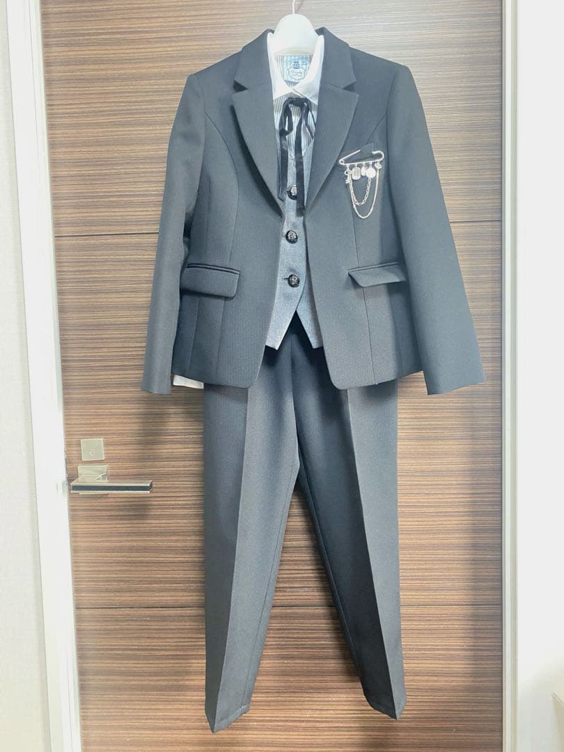 卒業式　女の子Candy 150cm ブラックスーツ 3点セット