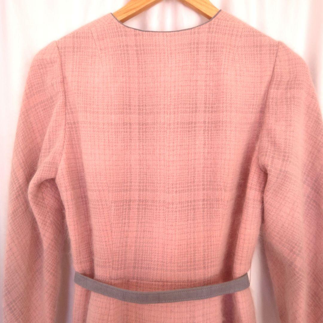 昭和レトロワンピース　1点もの　L～LL　オーダーメイド　ウール　アンゴラ