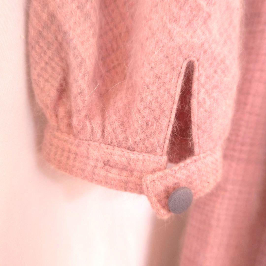 昭和レトロワンピース　1点もの　L～LL　オーダーメイド　ウール　アンゴラ