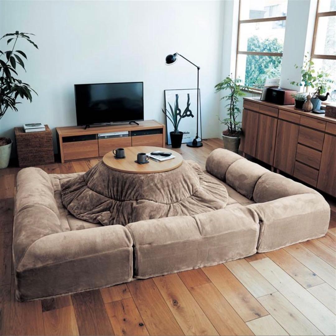 あったか なめらか ローソファ　フロアソファ コーナークッションセットメルトロ