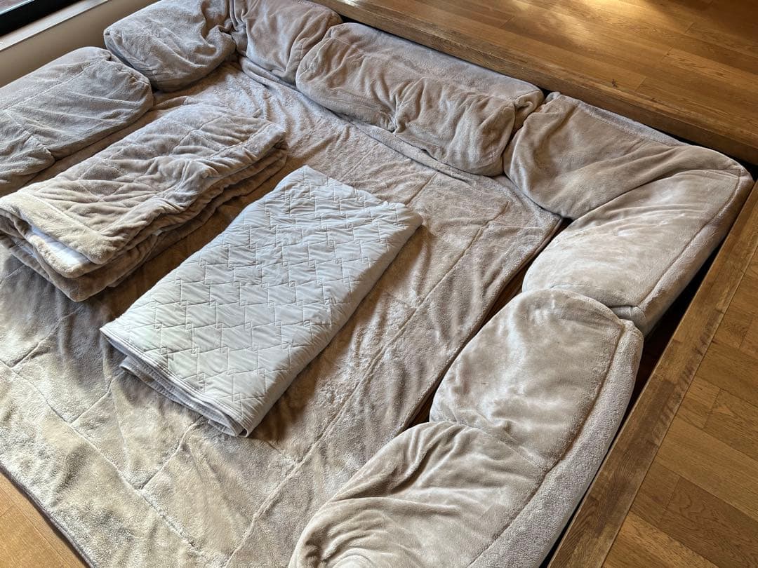 あったか なめらか ローソファ　フロアソファ コーナークッションセットメルトロ