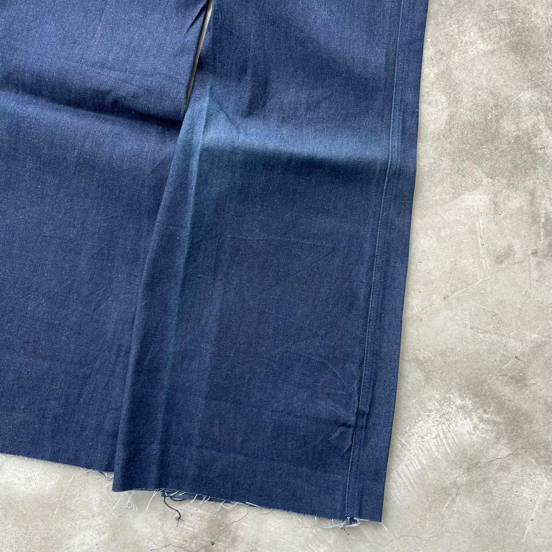 80s US NAVY デニムセーラーパンツ フレア ベルボトム w29 古着