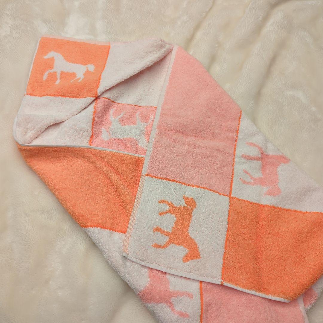 全*ル様 HERMES 馬柄 コットンブランケット