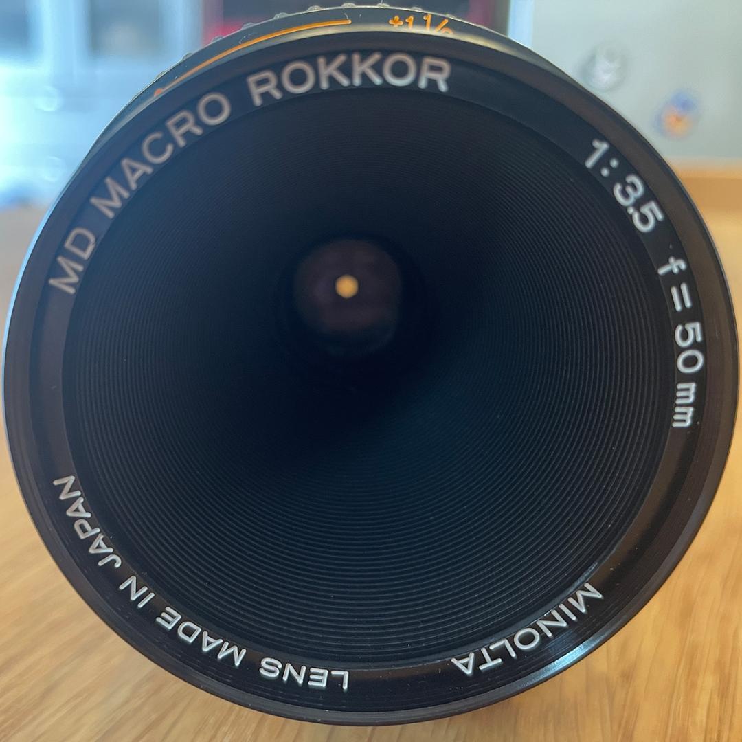 MINOLTA MD MACRO ROKKOR50mmF3.5（接写リング付）