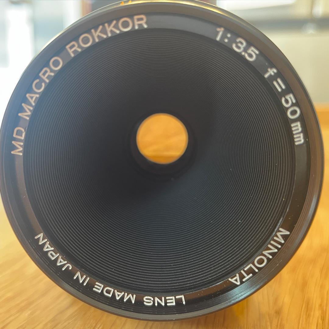MINOLTA MD MACRO ROKKOR50mmF3.5（接写リング付）