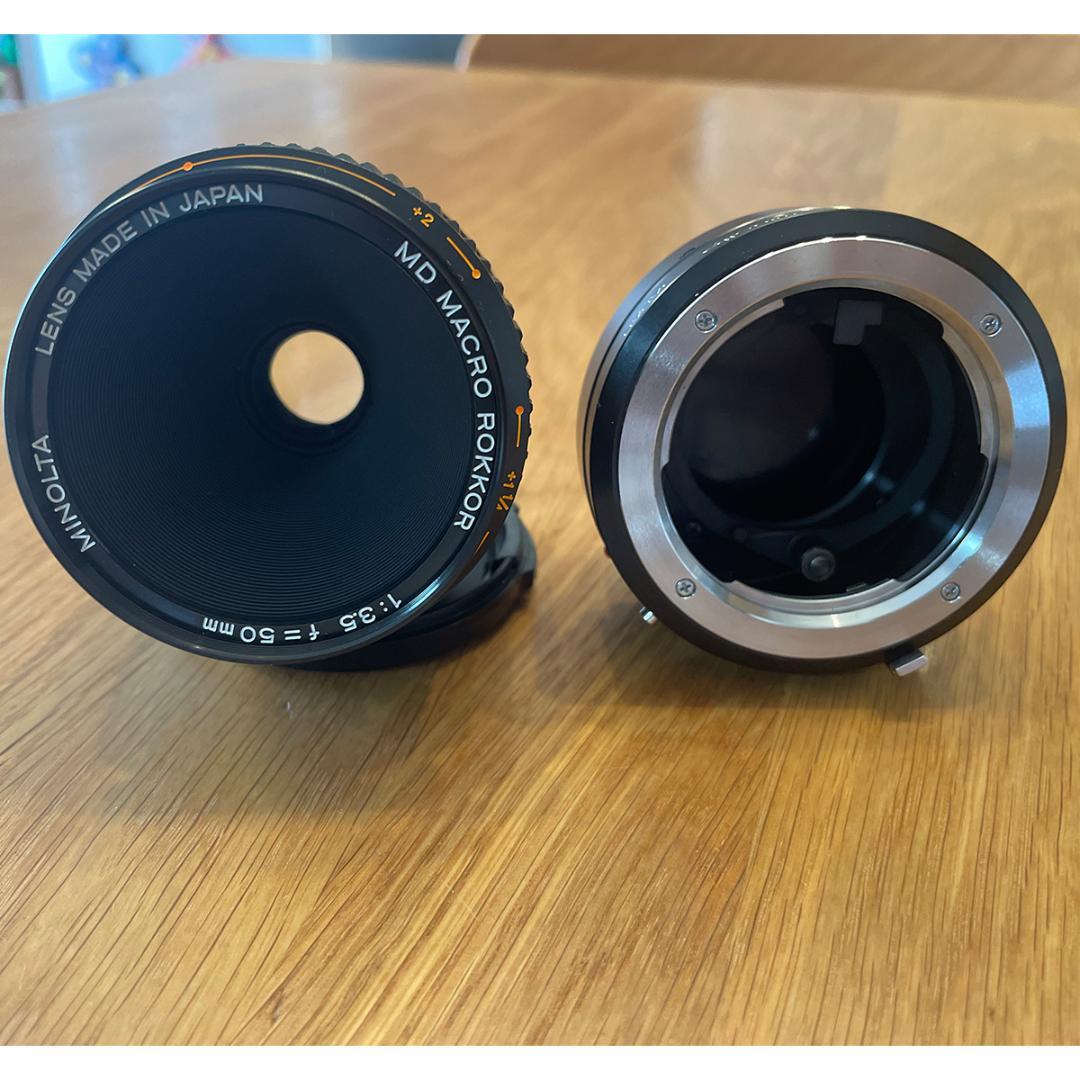 MINOLTA MD MACRO ROKKOR50mmF3.5（接写リング付）