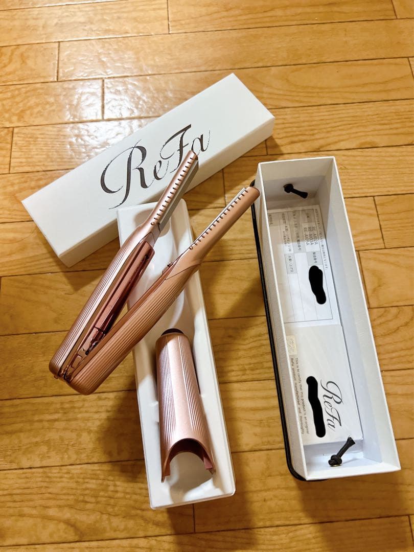 リファ カーボンレイヤープレート フィンガー アイロン ピンク