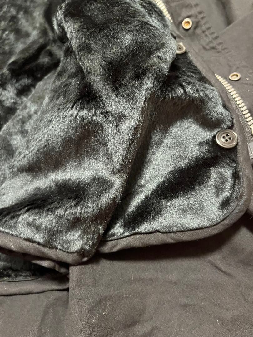 新品 HOUSTON モッズコート M-51 パーカー ブラック 黒 XS