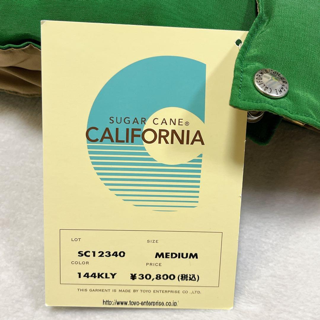 【新品タグ付】 【希少】 シュガーケーン ダウンベスト レザー M バイカラー