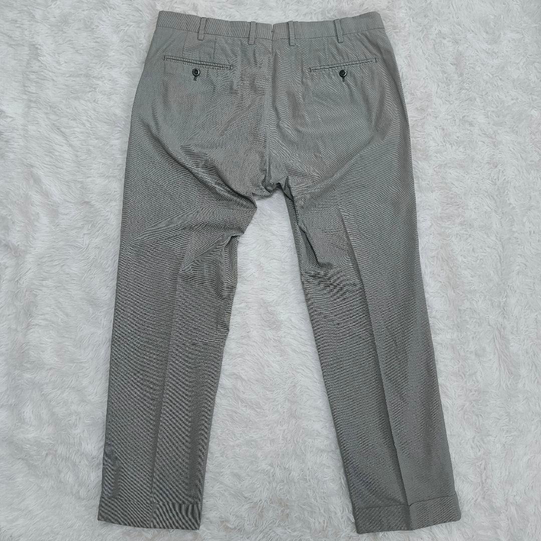 PT01 ピーティーゼロウーノ スラックス 54 2XL グレー 千鳥柄 大きい
