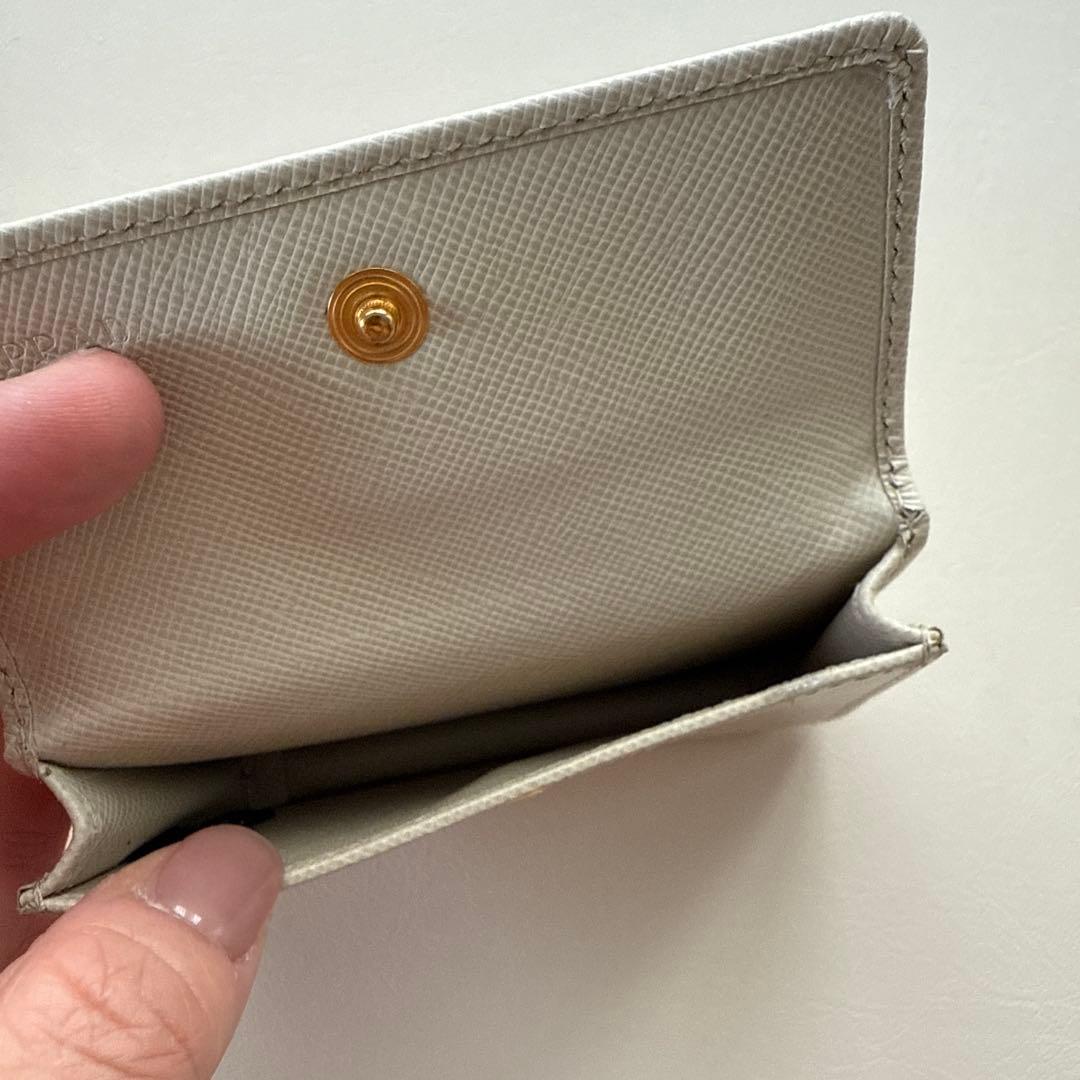 M*A様 極美　PRADA サフィアーノレザー 名刺入れ カード入れ