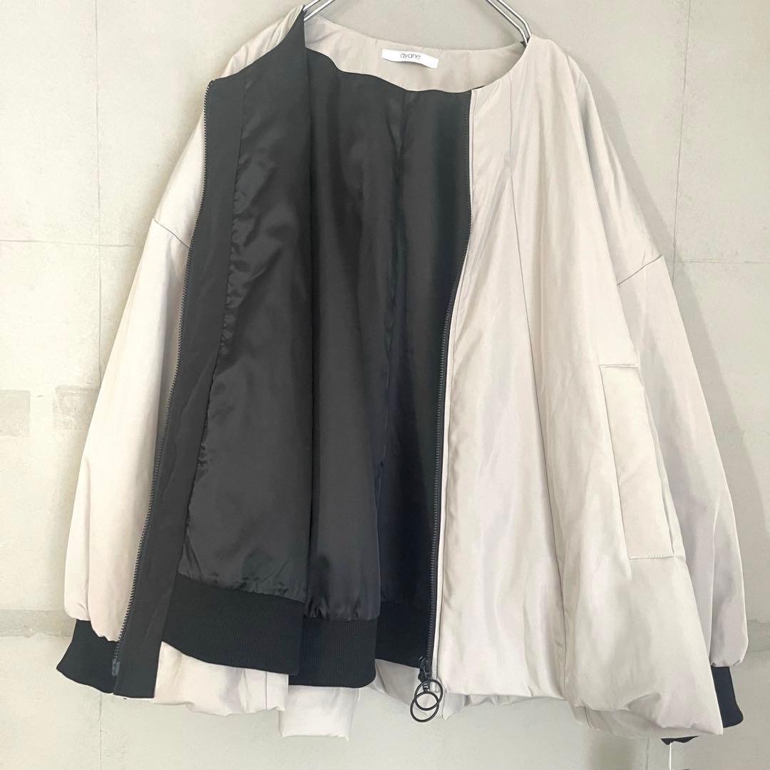 【新品タグ付き】ayane アヤン　中綿フレアコート　ブルゾン　ナイロン　38