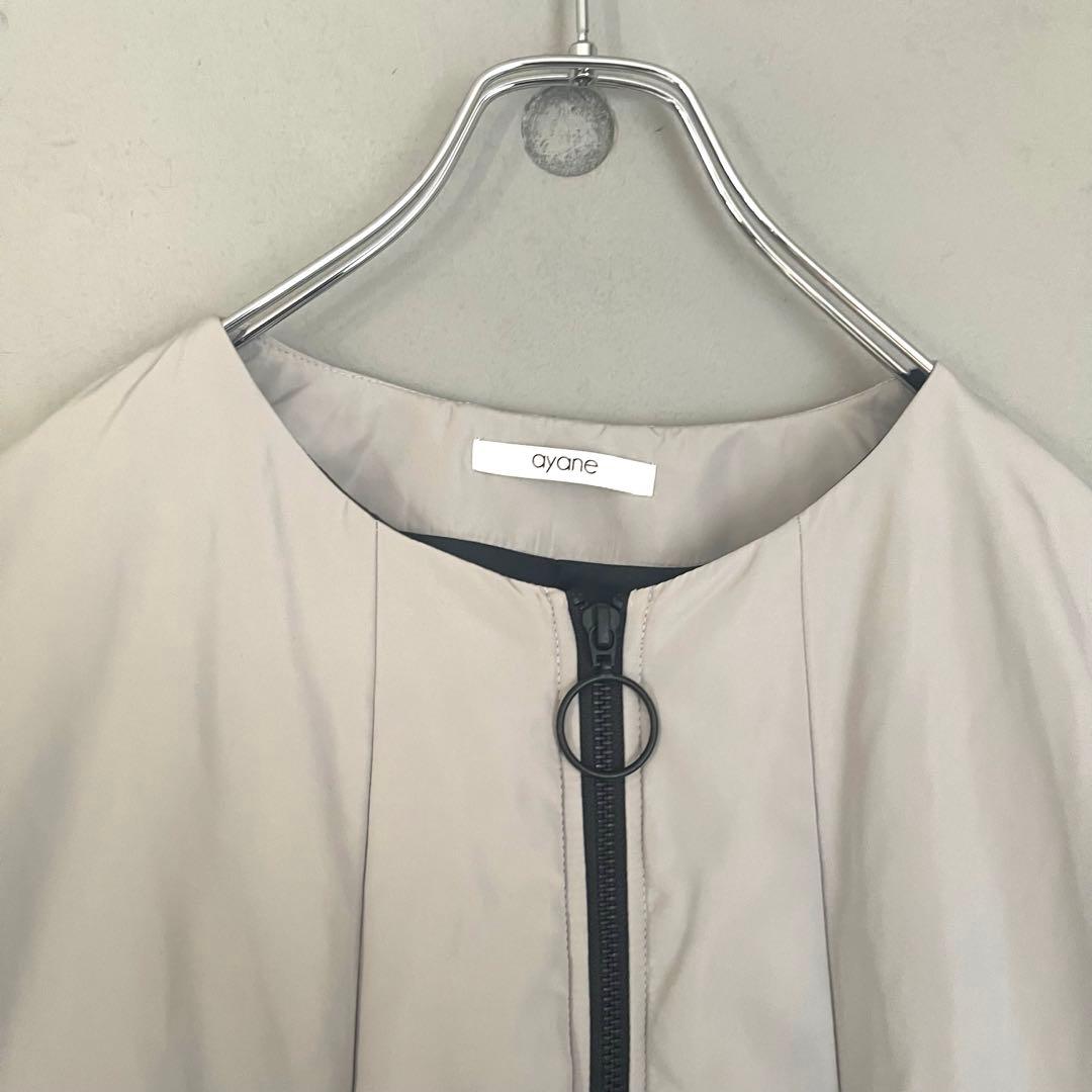 【新品タグ付き】ayane アヤン　中綿フレアコート　ブルゾン　ナイロン　38