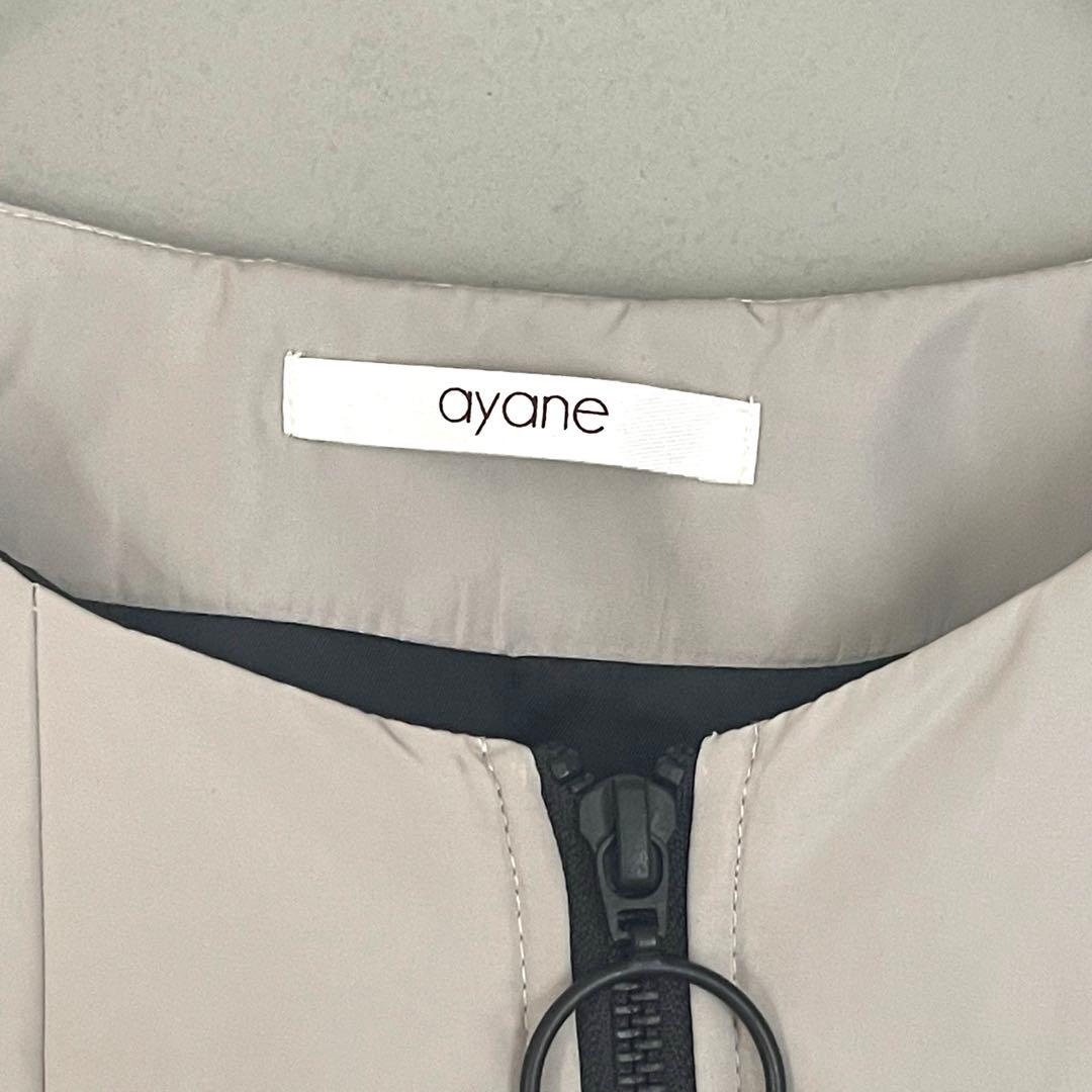 【新品タグ付き】ayane アヤン　中綿フレアコート　ブルゾン　ナイロン　38