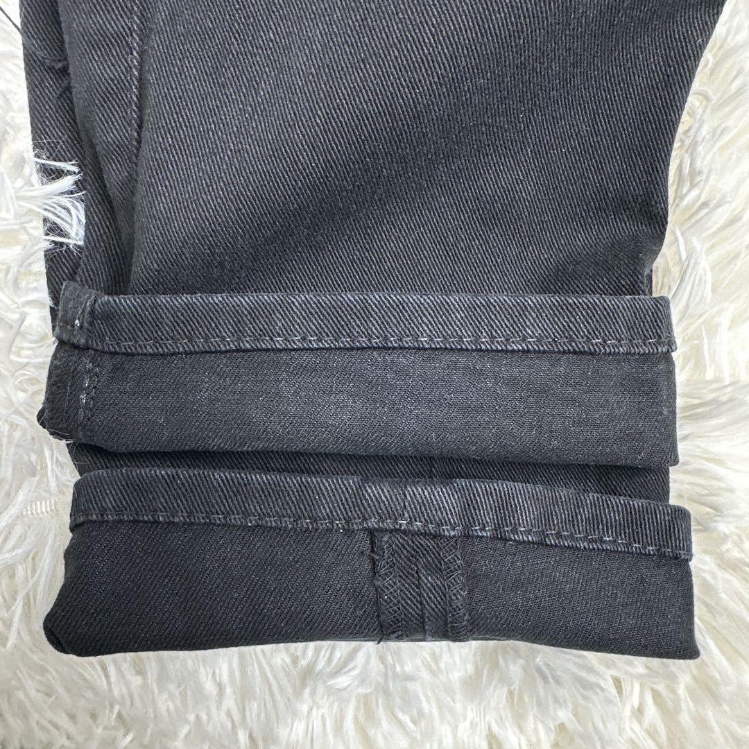 【未使用】DSQUARED2 ダメージ　ブラックデニム　44 セクシーツイスト