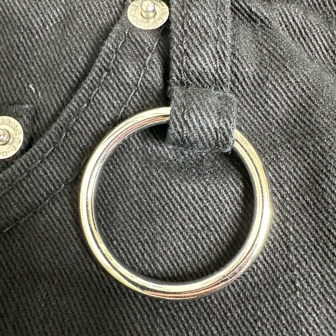 【未使用】DSQUARED2 ダメージ　ブラックデニム　44 セクシーツイスト