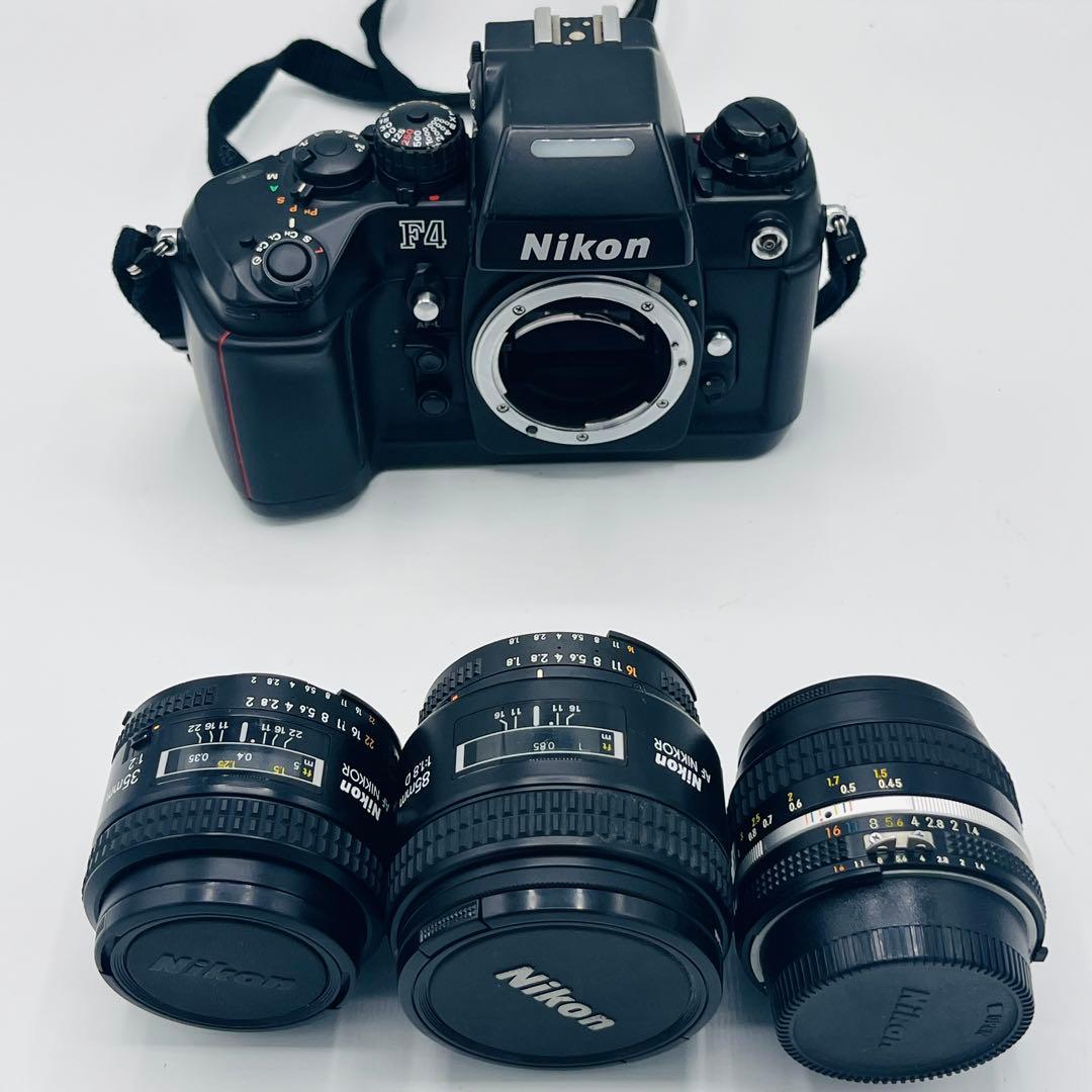Nikon F4s filmカメラ + レンズセット