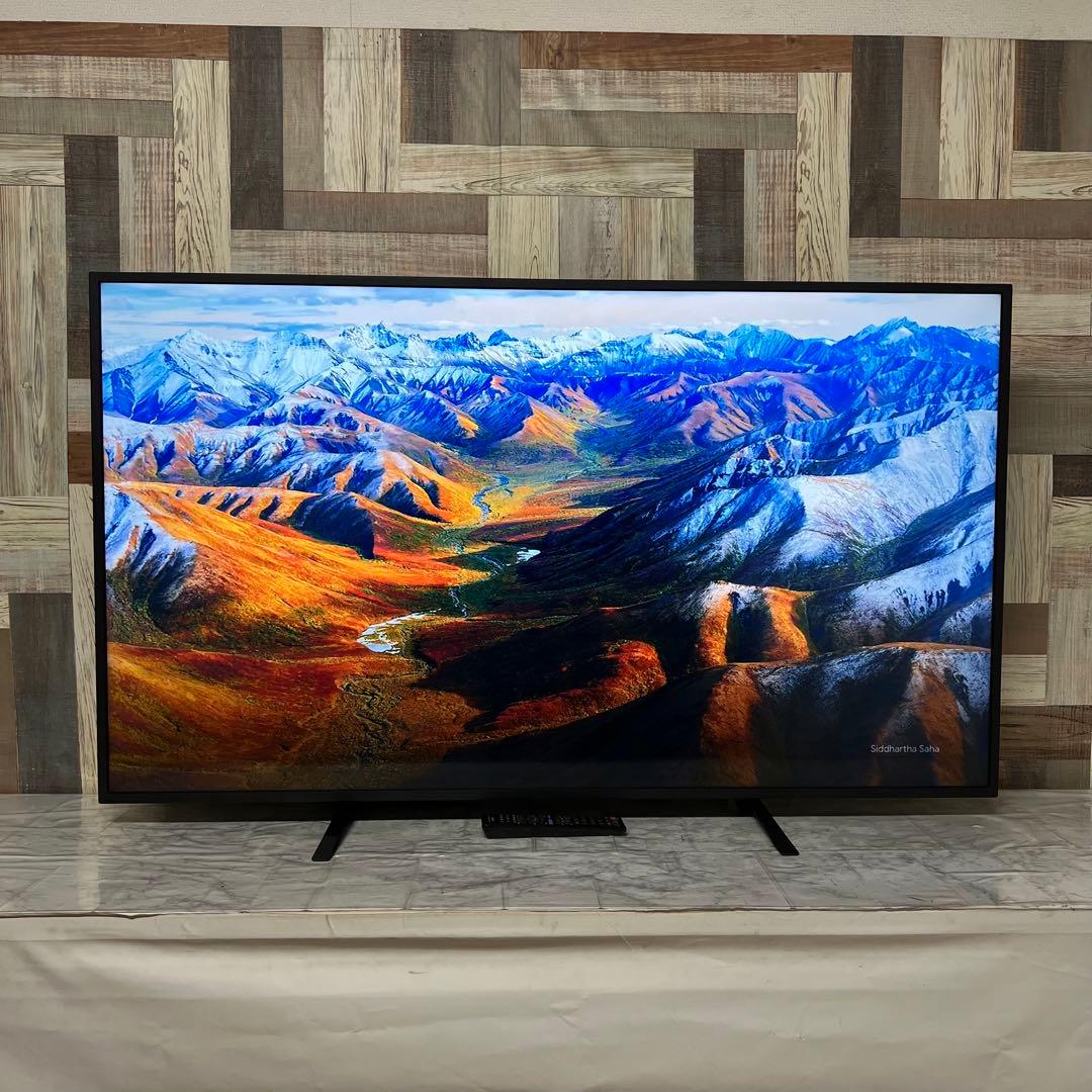 即日受渡❣️全国送料込SHARP55型4K液晶モニター、スピーカー搭載 リモコン付