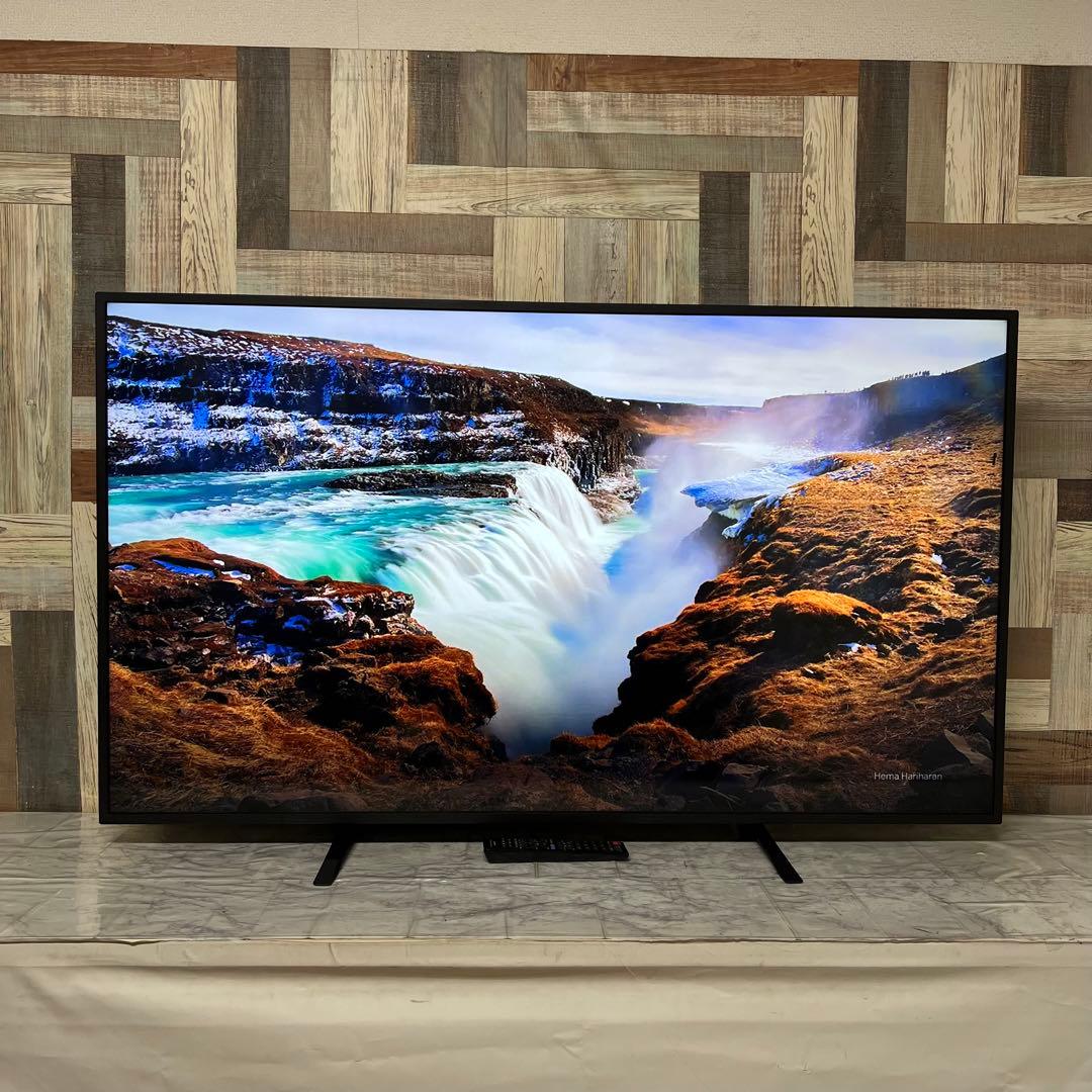 即日受渡❣️全国送料込SHARP55型4K液晶モニター、スピーカー搭載 リモコン付