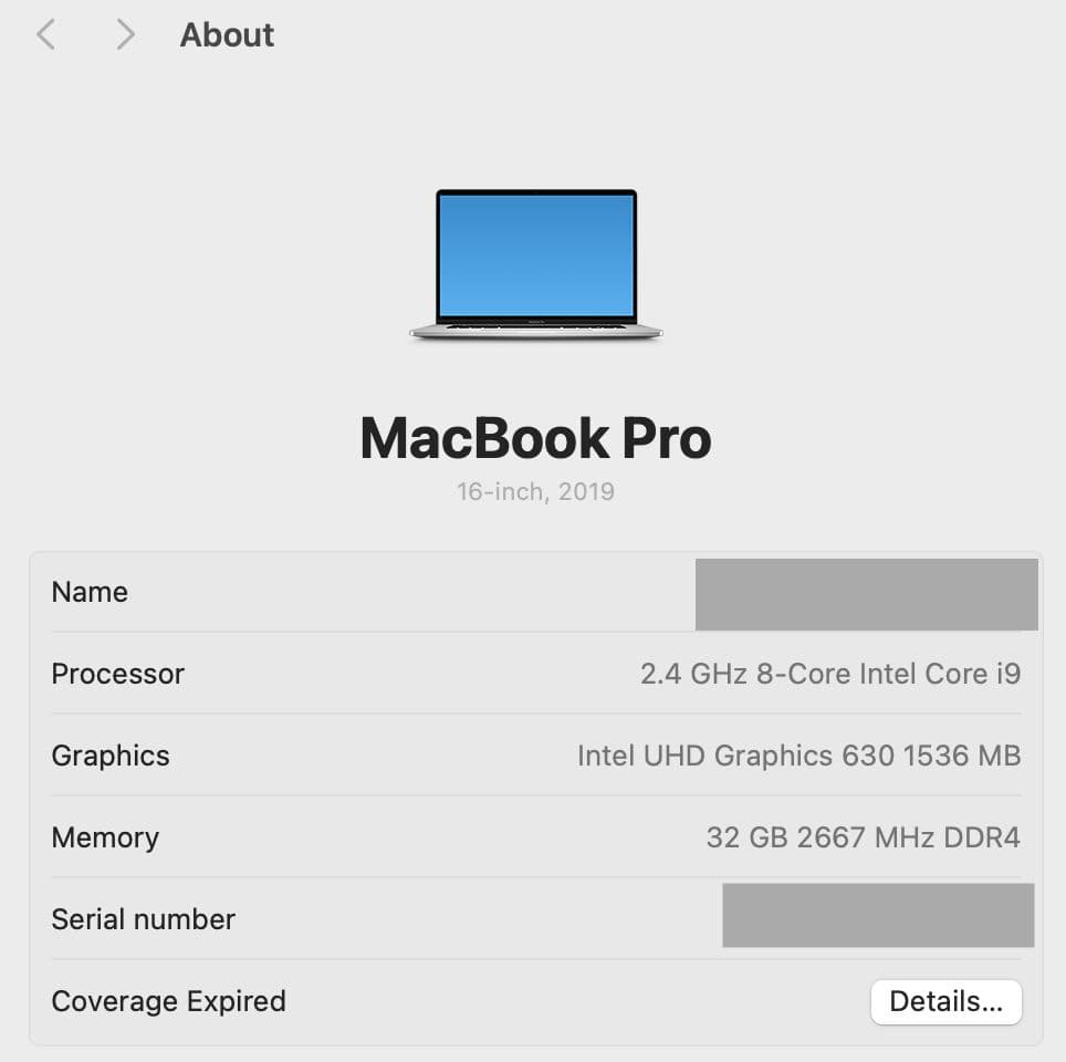 GOLD MacBook Pro 16インチ i9/32gb/1TB
