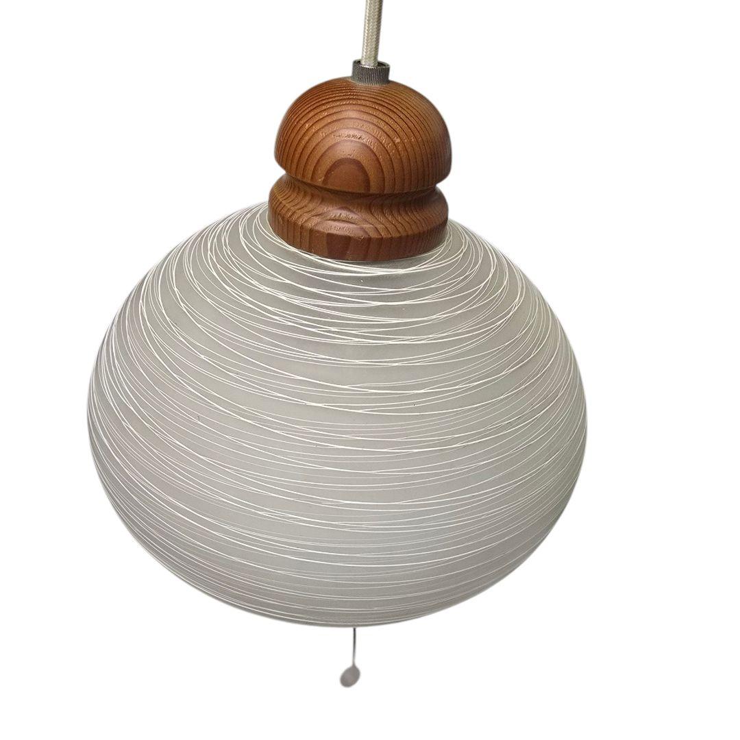 最終値下げヤマギワ　YAMAGIWA 糸巻きガラス　ペンダントライト　和風