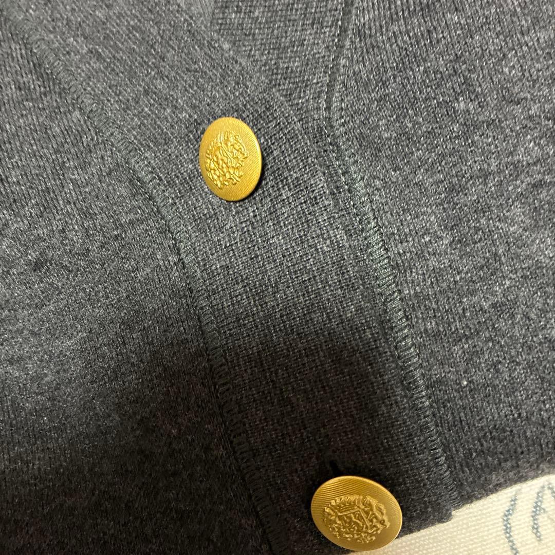 relume コットンカシミヤミックスダブルニットVネックカーディガン