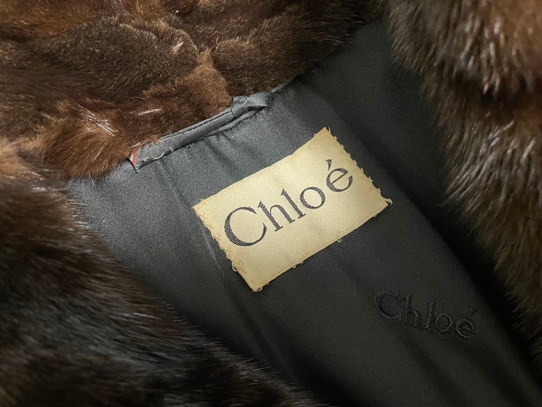 Chloeミンクコート　Aラインでボリューム感あり見栄え間違いなし　お値下げ！