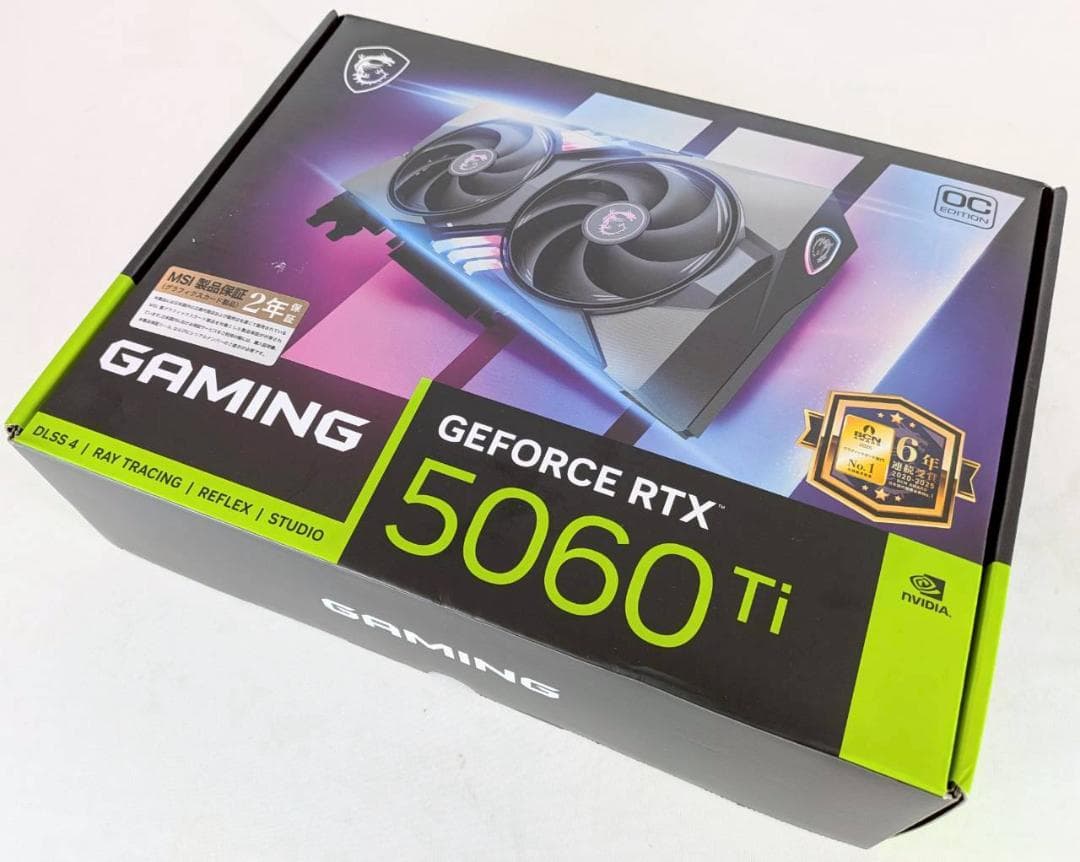 グラフィックボード・グラボ・ビデオカード MSI GeForce RTX 5060 Ti 16G GAMING OC