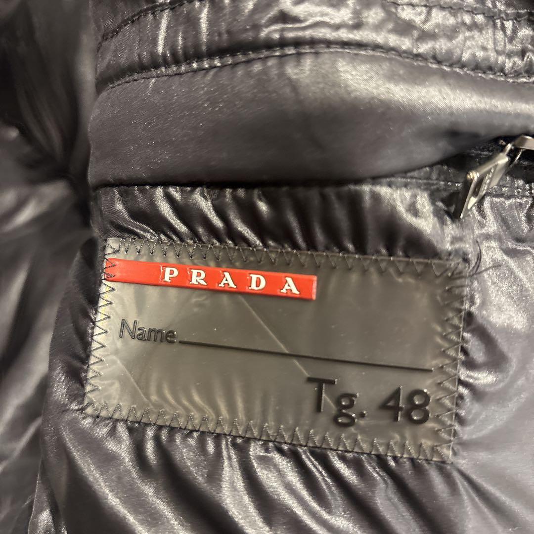 PRADA プラダ ダウンベスト ブラック 黒 三角ロゴ