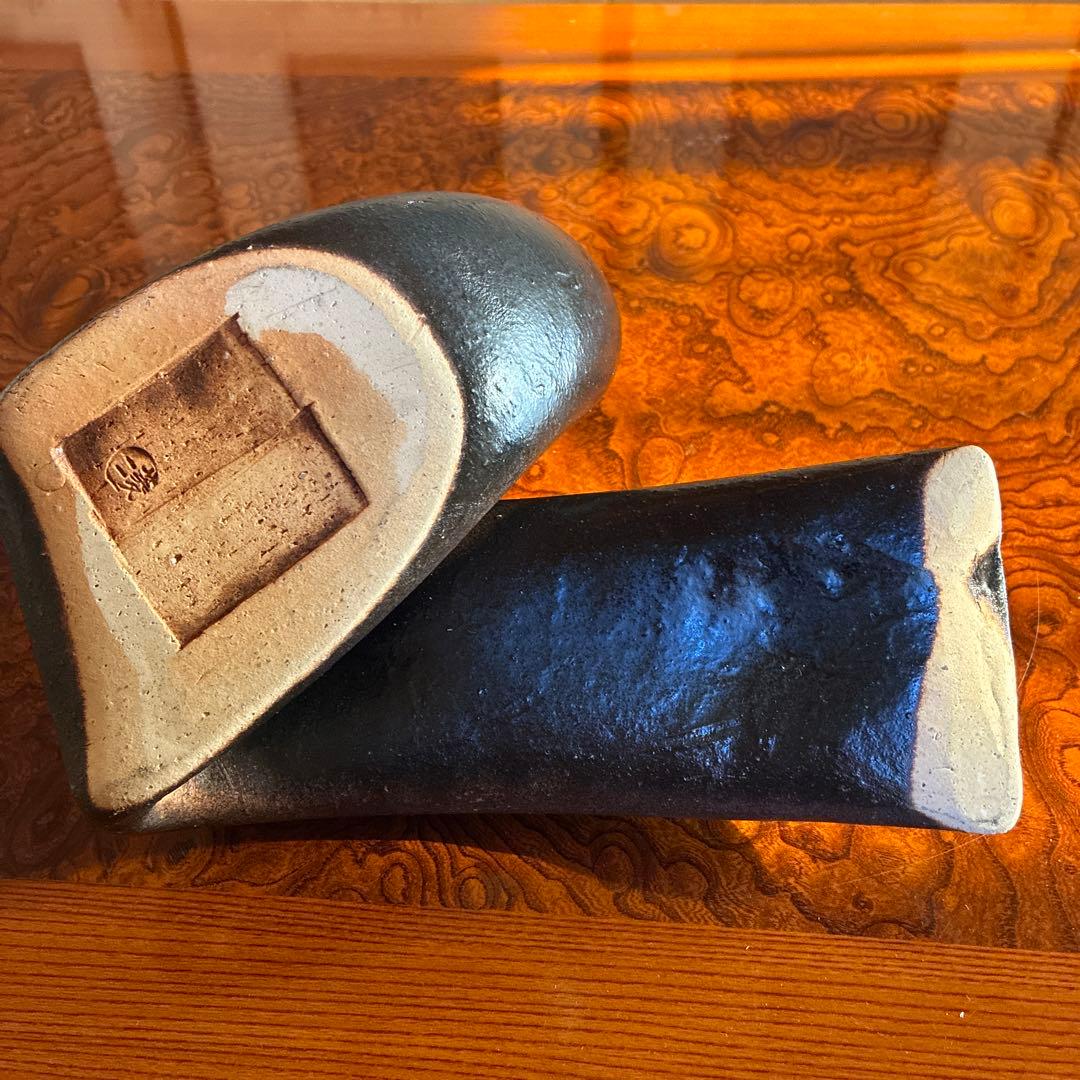 【未使用】いけばな　小原流　池坊　草月流　変形花器　自由花　オブジェ　信楽焼