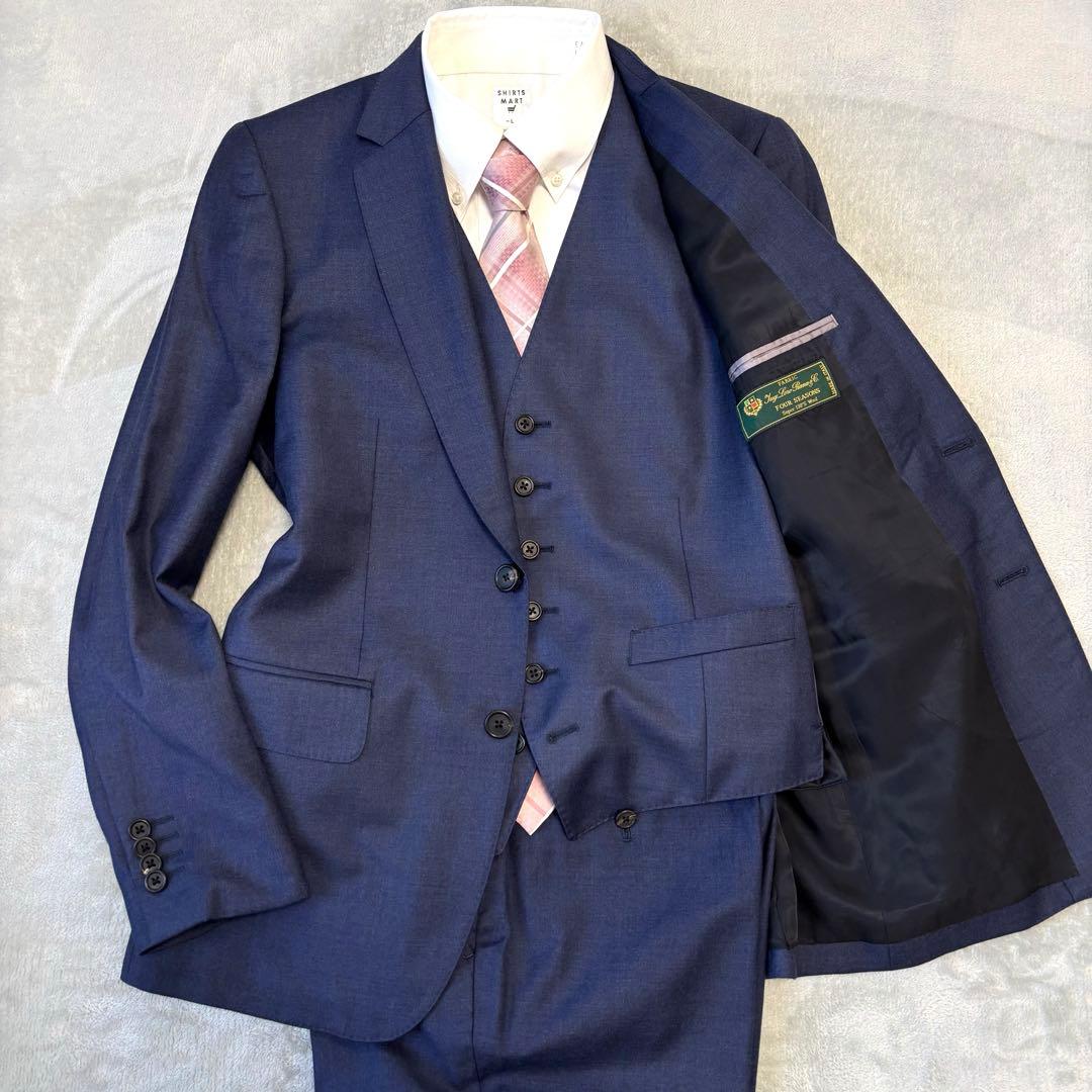 2025年モデル 3ピース✨美品 ポールスミス×ロロピアーナ ソリッド スーツ