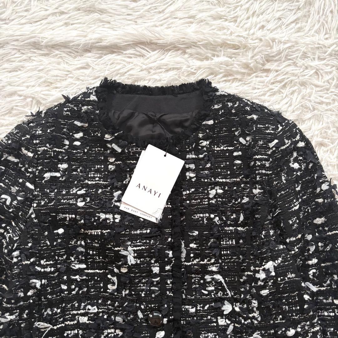 新品タグ付き✨アナイ　チェックジャガード ジャケット　ツイード　マリアケント