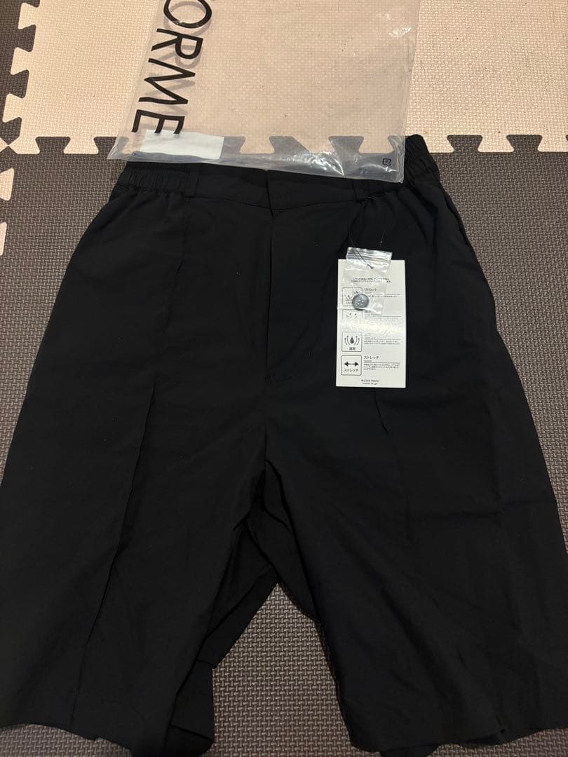 未使用タグ付き東原亜希 FORME MOTHER 撥水ショート パンツ ブラック