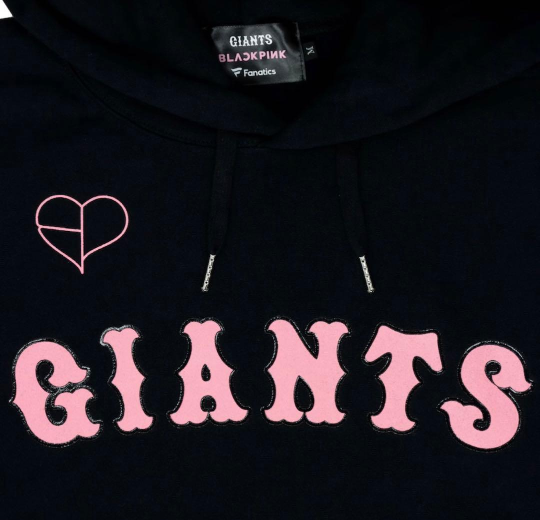 読売ジャイアンツ×BLACKPINK ブラック ロゴ フーディー Mサイズ