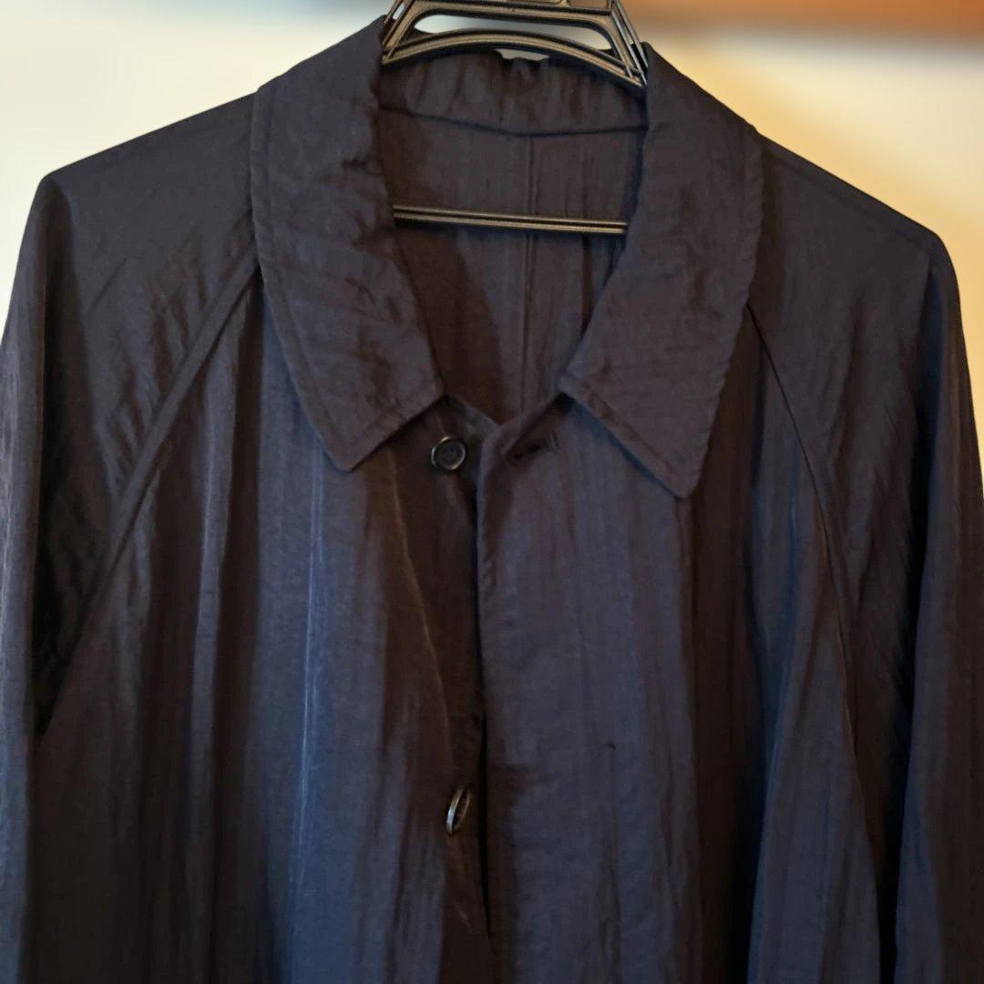 ワイズナイロンワッシャーステンカラーロングコート。ブランドワイズfor men。