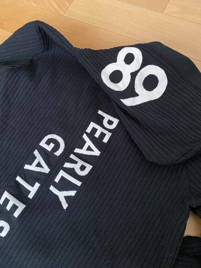 PEARLY GATES フード付きニットワンピース