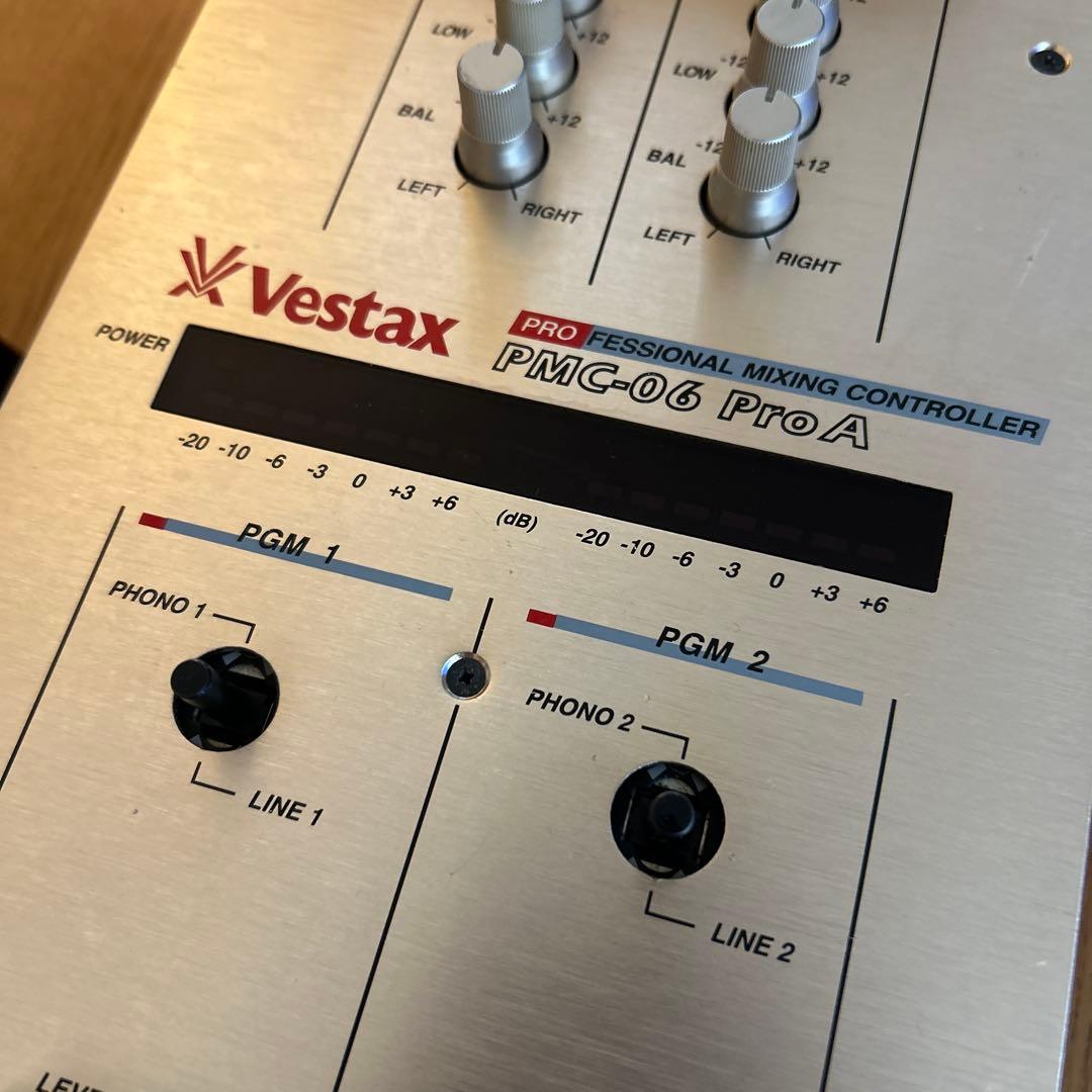 Vestax PMC-06 Pro A DJミキサー 純正アダプター付き