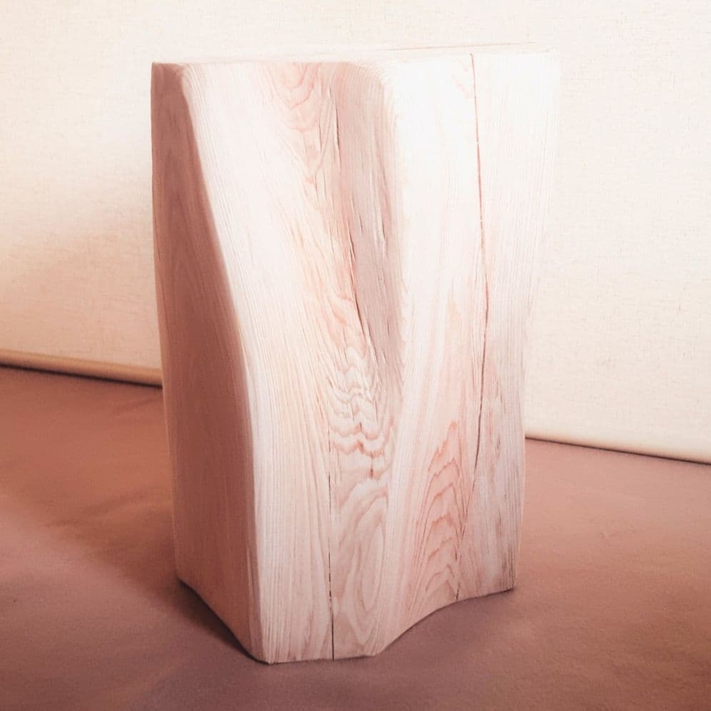 天然アロマウッド 切株スツール・テーブル・無垢無塗装・オーガニック