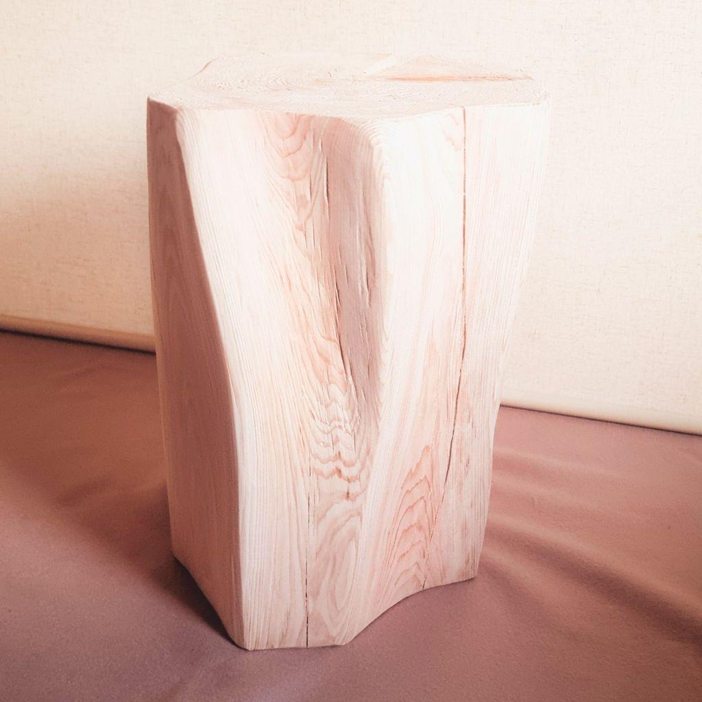 天然アロマウッド 切株スツール・テーブル・無垢無塗装・オーガニック