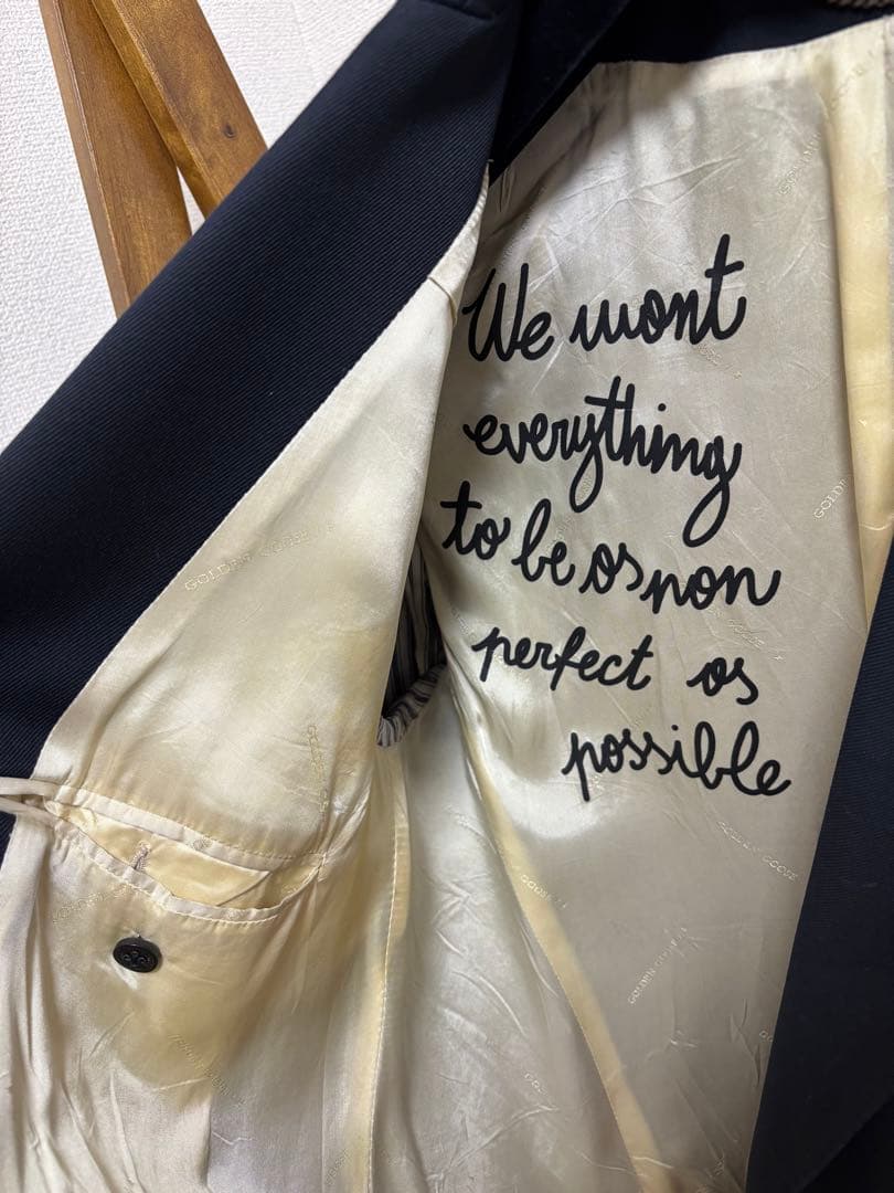 Golden ネイビー　ダブルジャケット