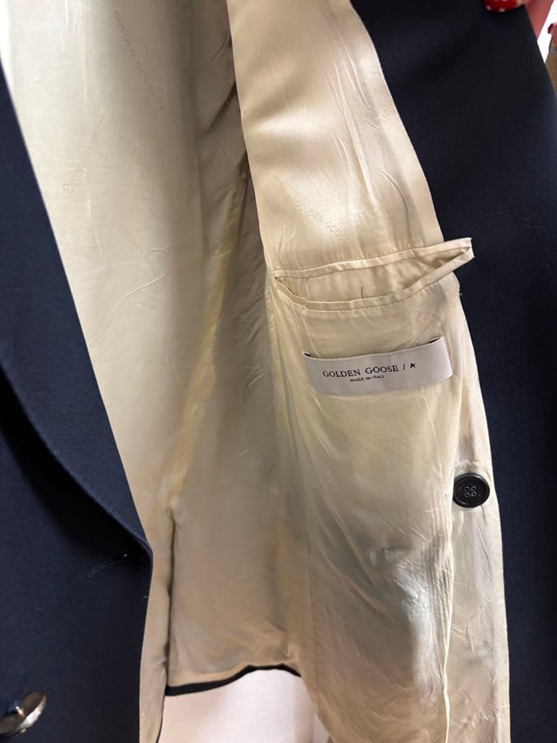 Golden ネイビー　ダブルジャケット