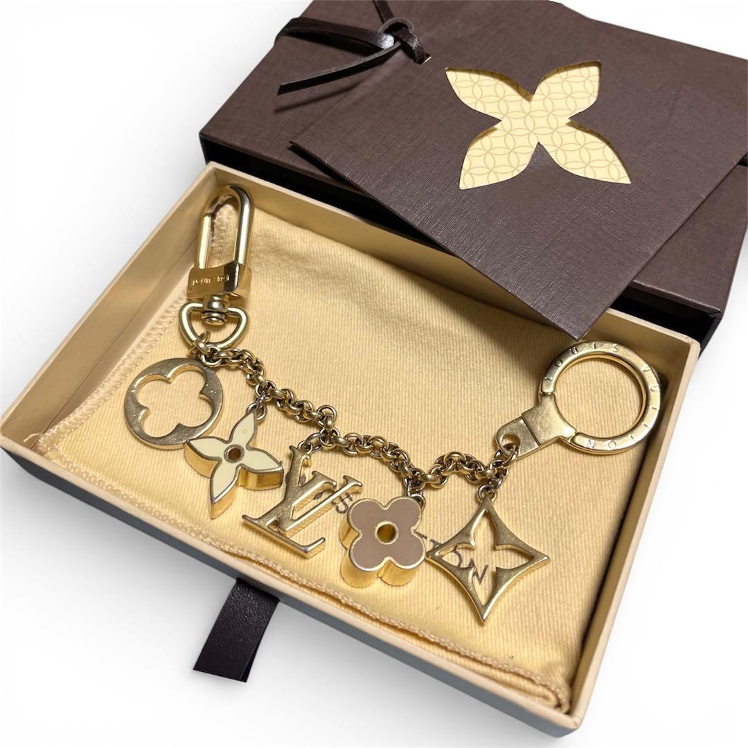 LOUIS VUITTON フルールドゥ バッグチャームM65111 ゴールド
