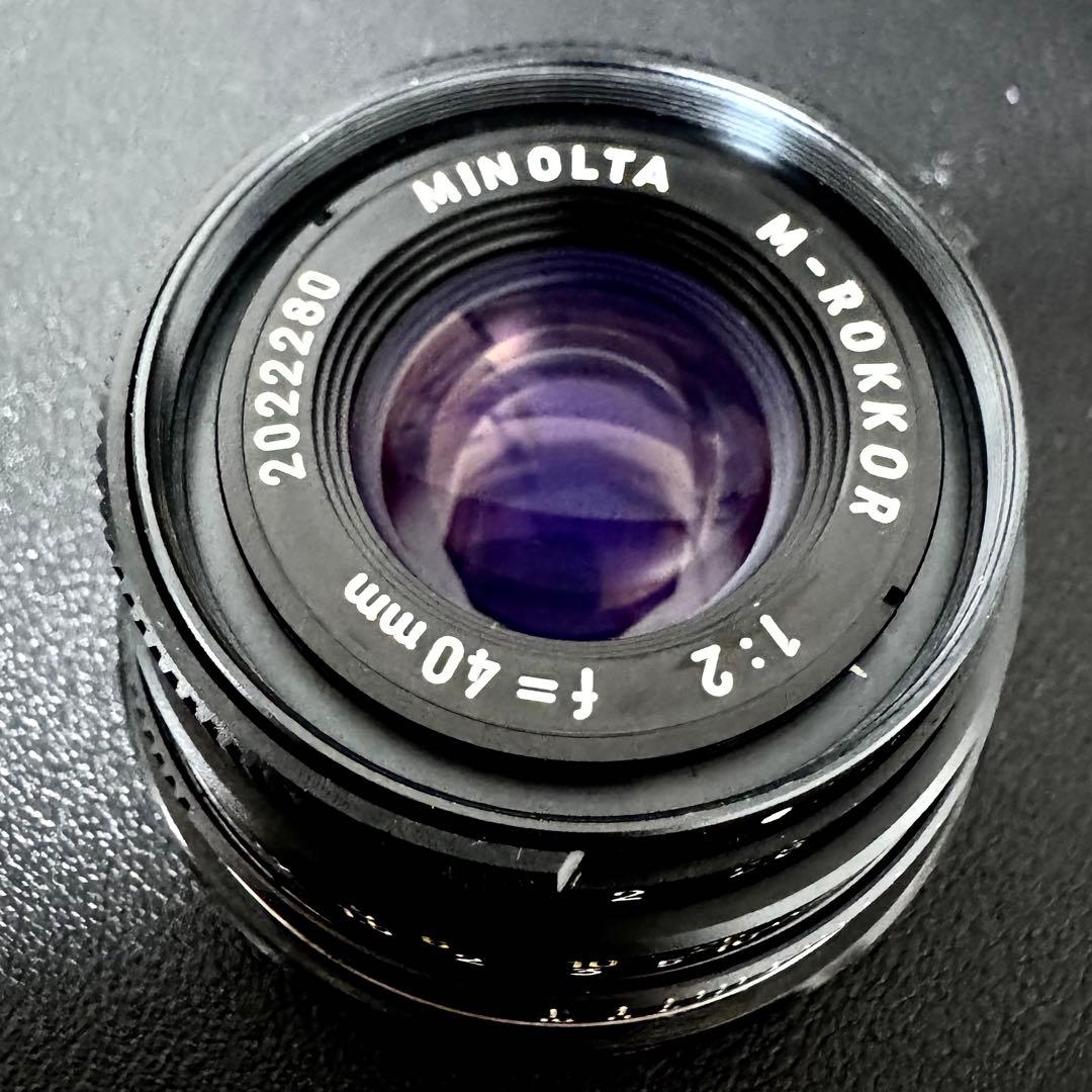 Minolta M-ROKKOR 40mm f/2 Mマウント 単焦点レンズ