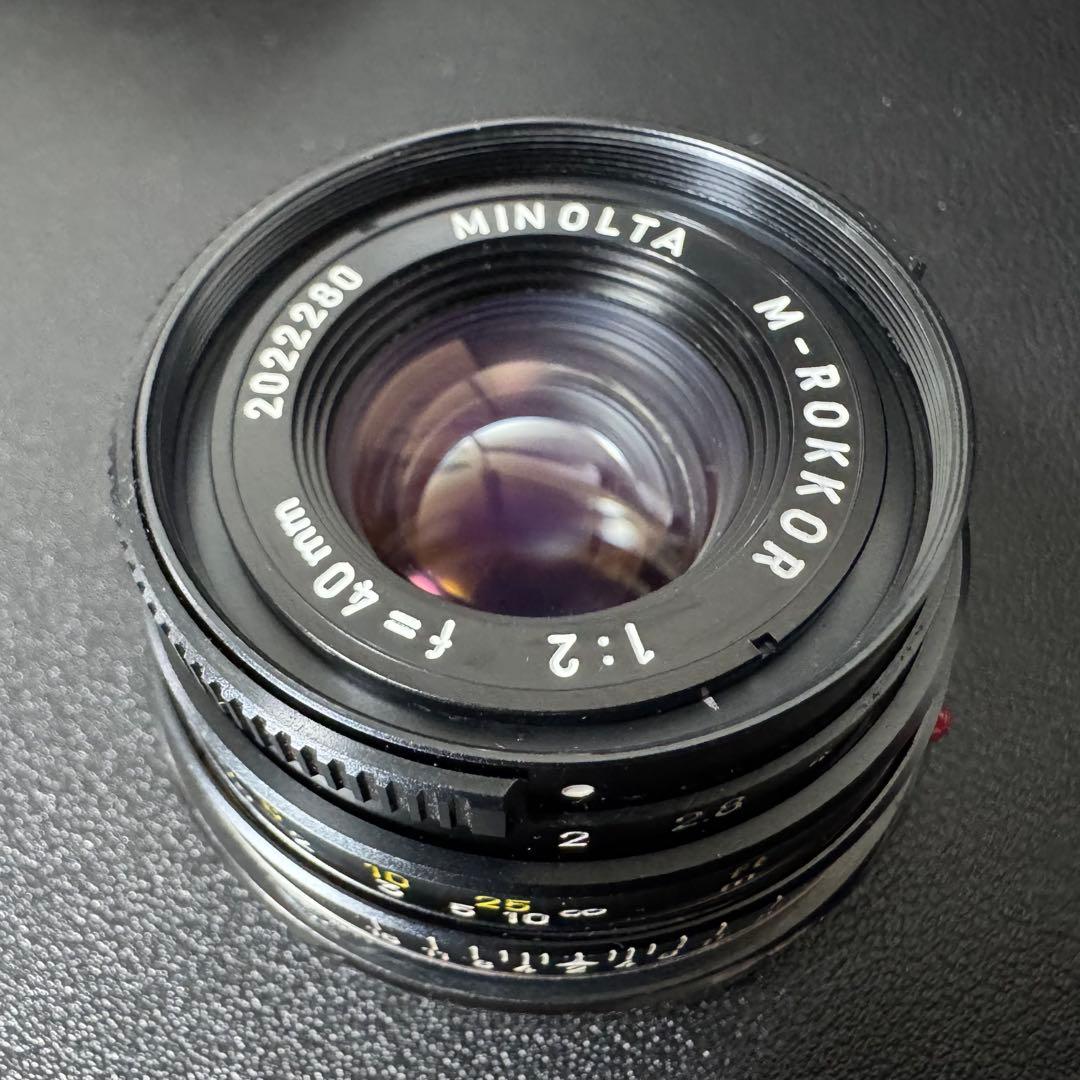 Minolta M-ROKKOR 40mm f/2 Mマウント 単焦点レンズ