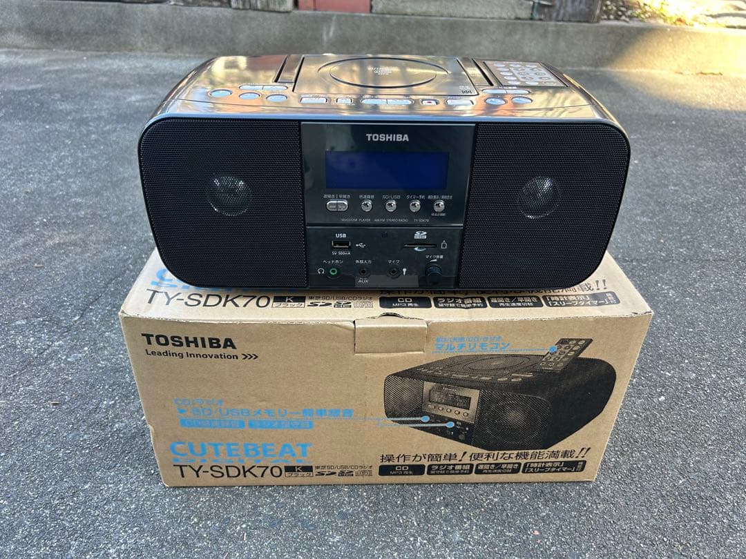 東芝CUTE BEAT「TY-SDK70(K) ブラック」