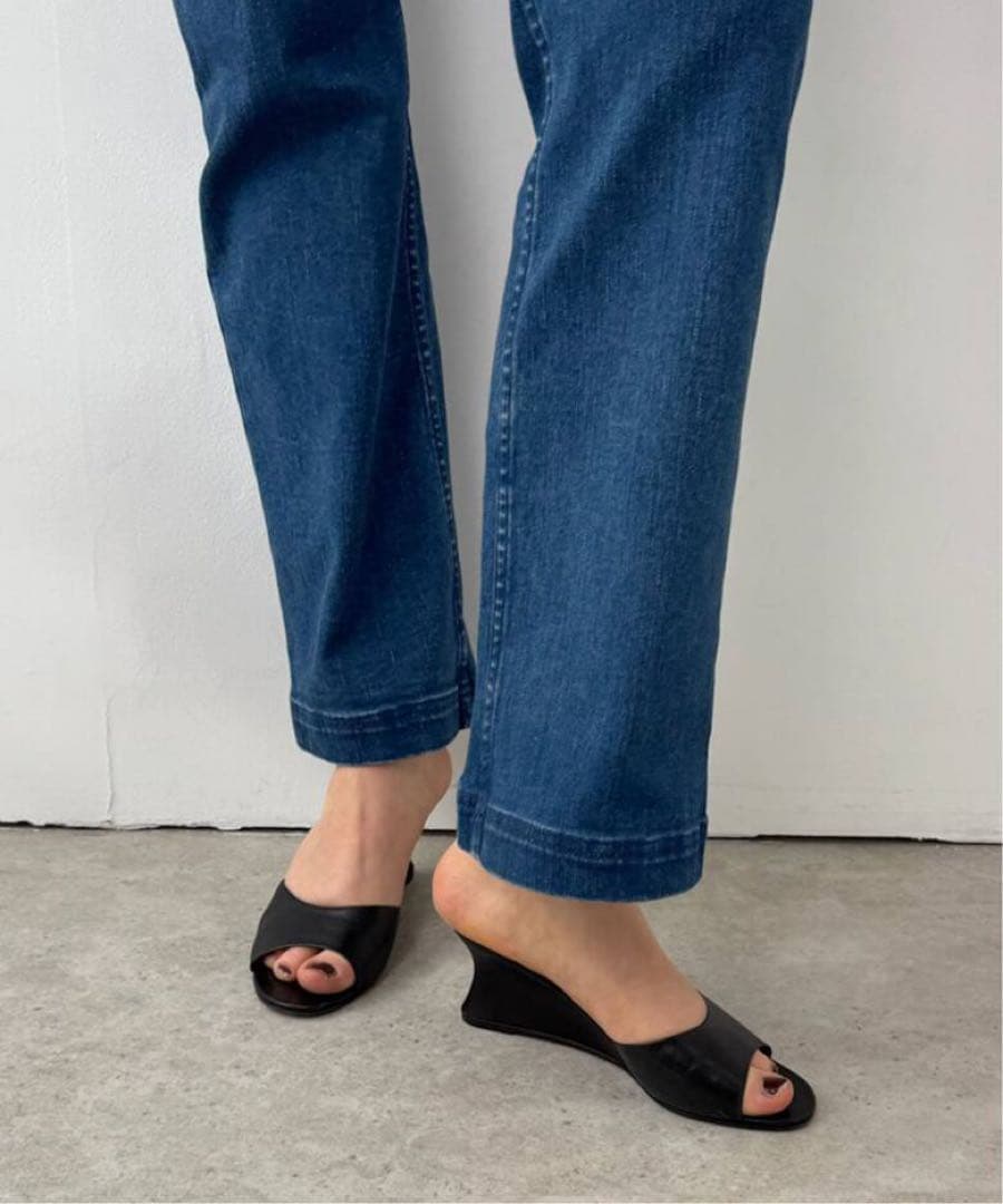 週末セール★edit for lulu オープントゥウェッジミュール 38