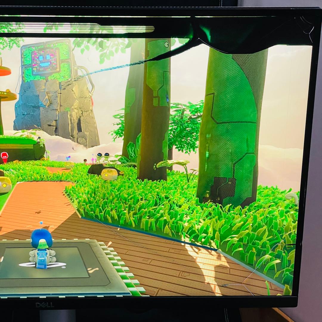 DELL 27インチ4Kモニター S2722QC本体 画面ひびありジャンク