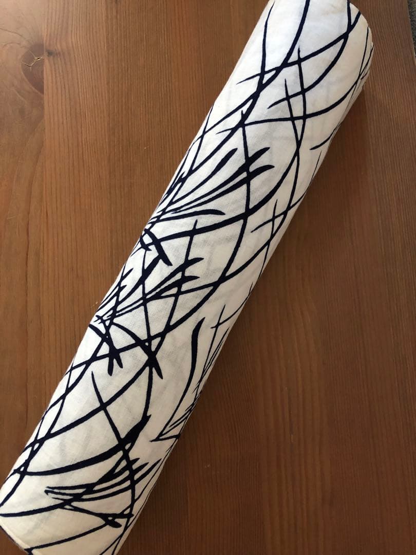 浴衣　反物　竺仙　白地×紺　芝草柄